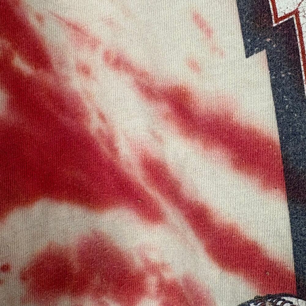 Buc-ees Tie Dye Graphic Red T Shirt Baseball Americana Patriotic Texas L - Picture 4 of 6